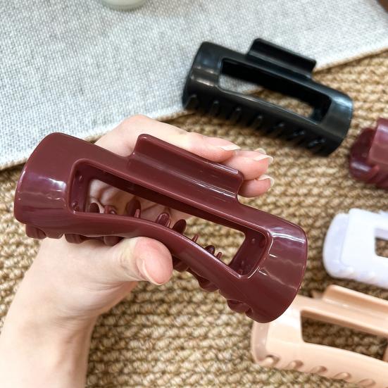 1/4 шт. Женский зажим для волос, мягкий силиконовый, с противоскользящими зубцами, для затылка