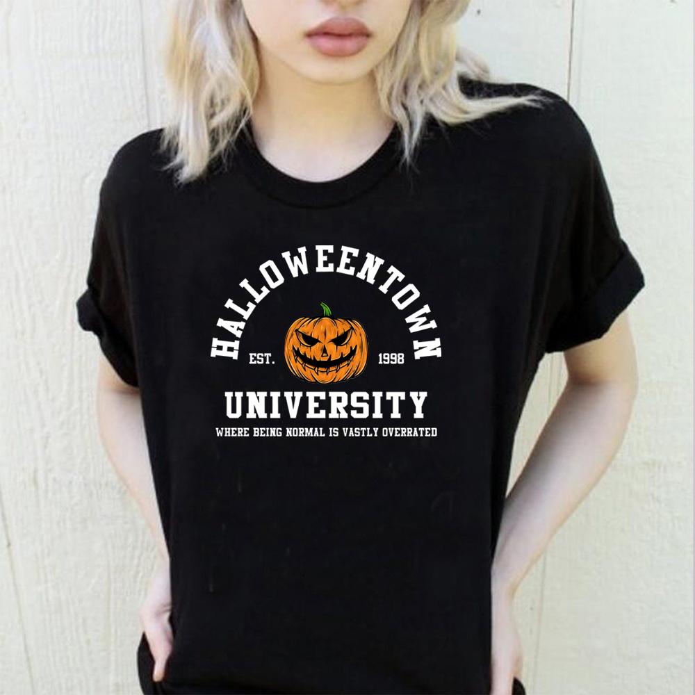 2025 Vintage halloweentown TShirt Unisex Women Halloween Shirt Pumpkin Face Graphic Tee retro fall HalloweenTown Movie Shirts