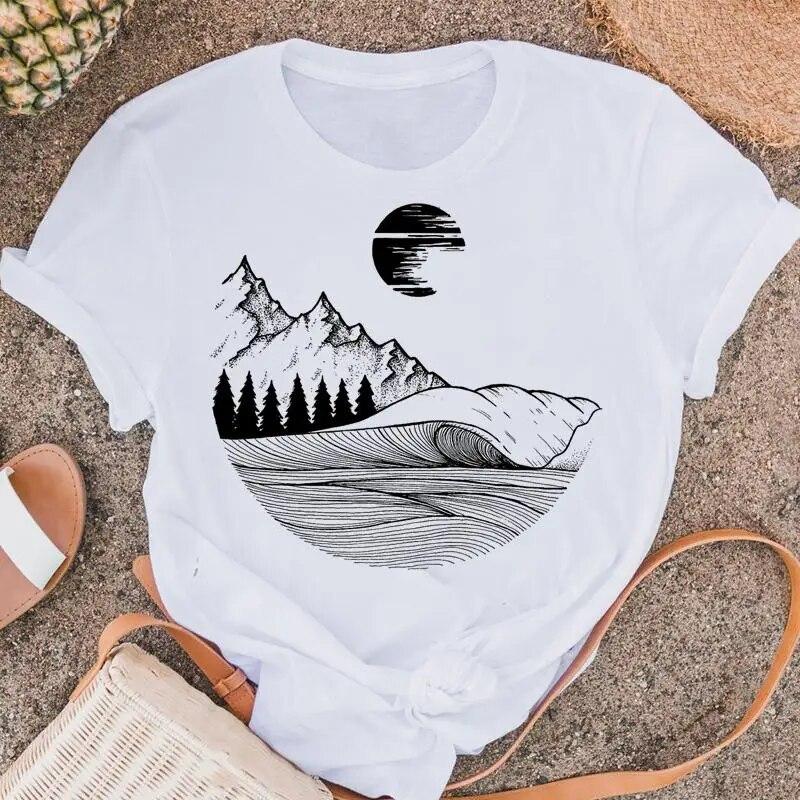 Женские футболки в стиле фламинго, пляжная одежда с животными, модная повседневная женская рубашка с коротким рукавом, футболка с графическим рисунком, топ