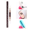 Yousheng Nail Liner Pen с двойной головкой, ультратонкие мягкие щетинки, гладкий рисунок, сделай сам, леопардовый стержень, цветная подводка для ногтей, ручка-точка, маникюрный салон