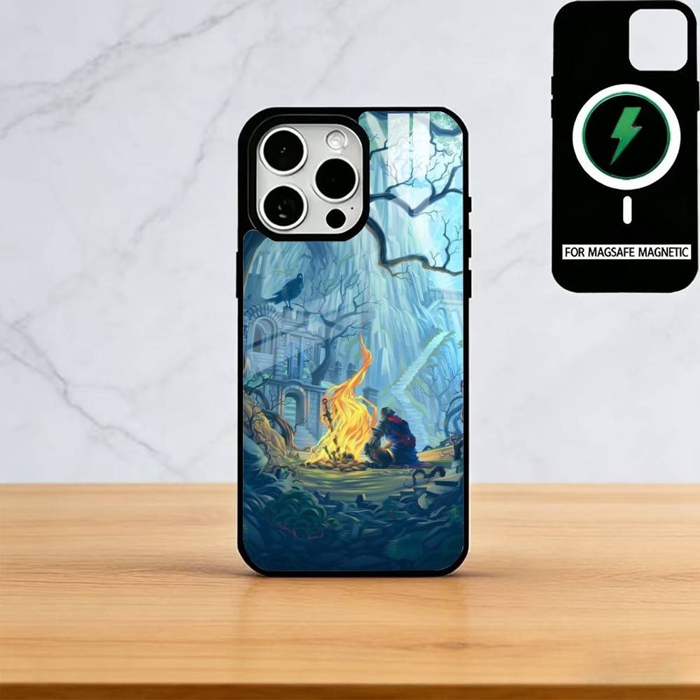 Чехол для телефона с артом по мотивам видеоигр Для iPhone 17, 16, 15, 14, 13, 12, 11 Plus, Pro Магнитный с Magsafe Беспроводная зарядка