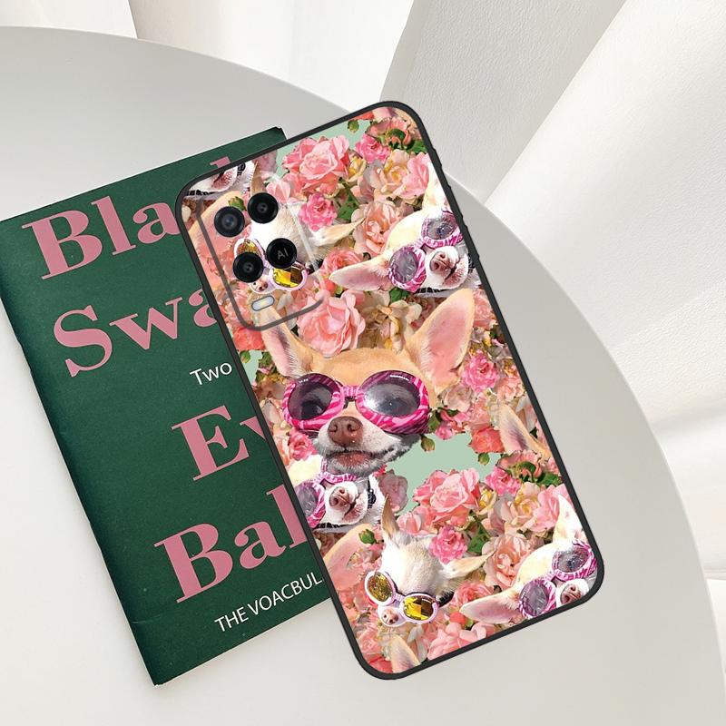Chihuahua Dog Case For Oppo A96 A76 A16 A15 A17 A52 A72 A54S A57S A58 A78 A98 A57 A77 A54 A74 A94 Cover