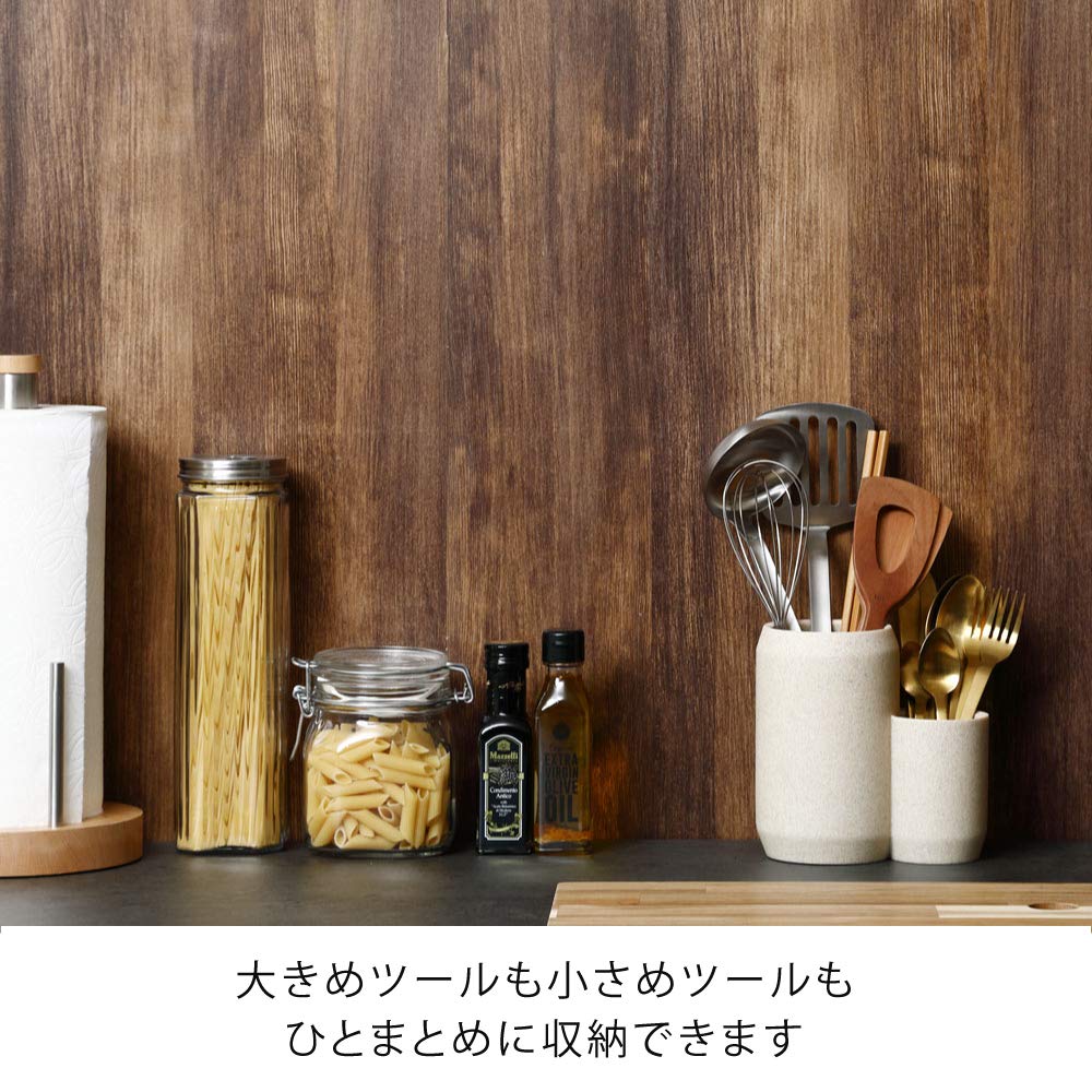 ideaco Tool Stand, Small Item Storage, Stone Sand White, COMBO