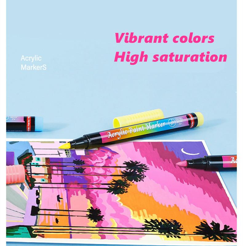 Набор мягких акриловых маркеров, цветная гуашь Gou Xianbi, керамическая модель gooka, ручка для граффити