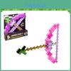 Игрушечный розовый лук и стрелы Minecraft для детей, пластиковый материал, размер упаковки 38*35,5 см