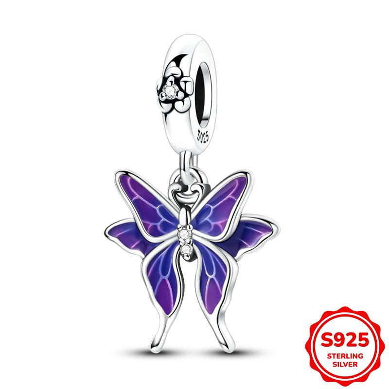 New Original Copper Animal Pendant Charm Beads Fits 3Mm Bracelet Necklace For Women Luxury Diy Jewelry Making