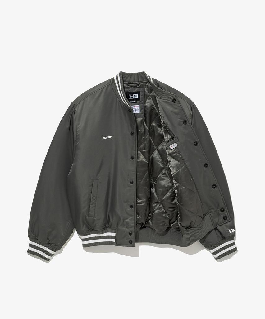 New Era Mlb La Dodgers Nylon Stadium Jacket Grey