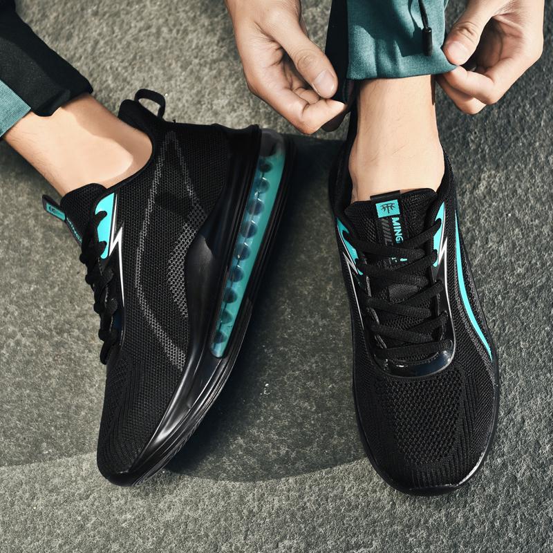 Мужские легкие кроссовки большого размера с дышащей сеткой на воздушной подушке, мужские кроссовки, кроссовки для бега, мужская обувь для тенниса