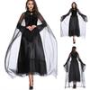 Костюм на Хэллоуин Темная Ведьма-Призрак Невесты Женское Платье Черное Марлевое Платье Макси Костюм Ужаса Демона для Хэллоуина Костюм Партии Сценическое Шоу