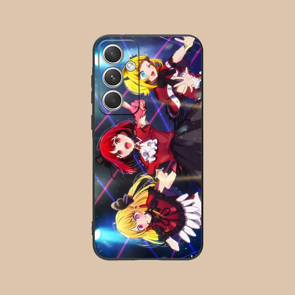 Чехол для телефона Oshi no ko B-Komachi для Samsung Galaxy S25 S24 S23 S22 S21 S20 Note20 Plus FE Ultra Цветной Защитный Чехол Красивый