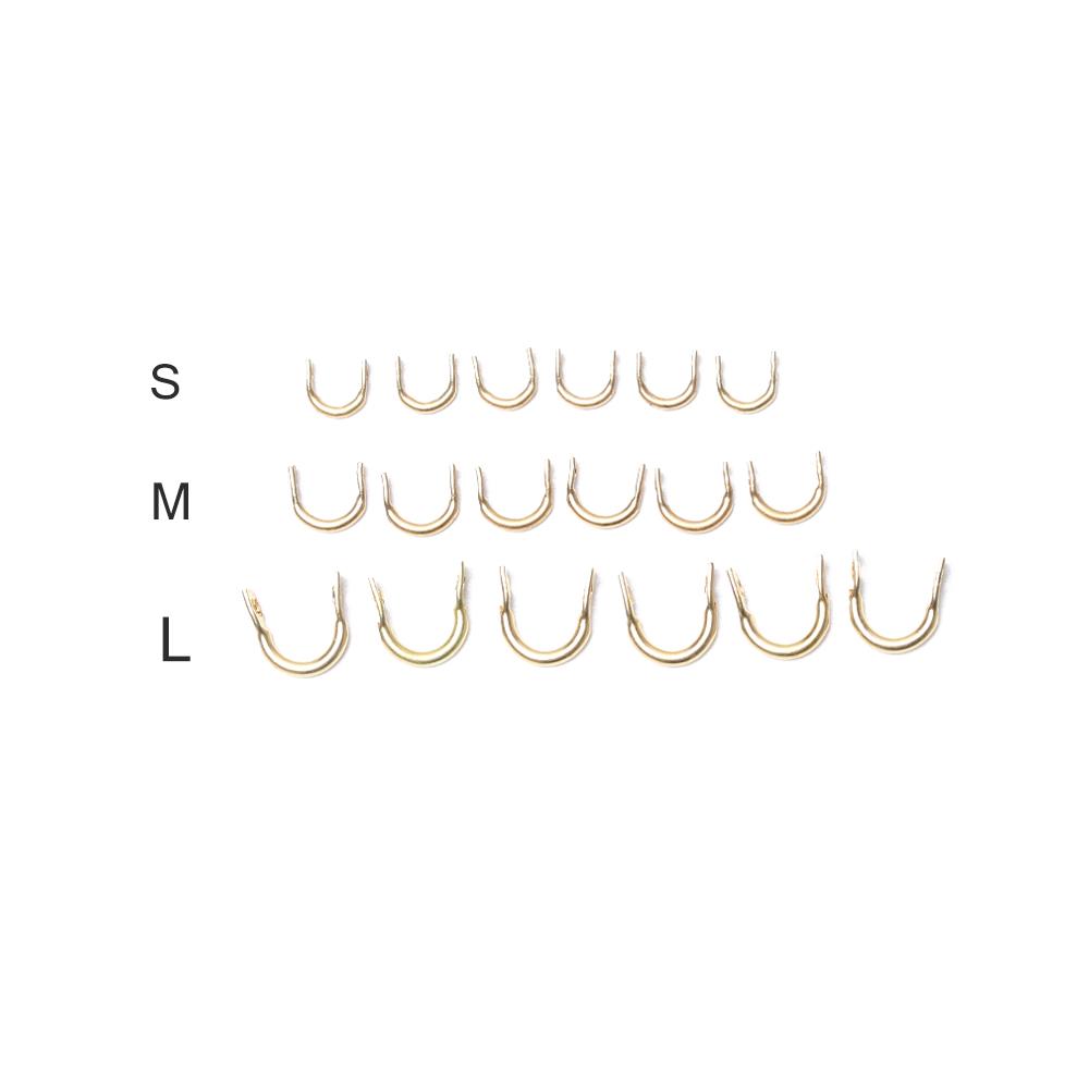 50PCS Hot Durable Sliver/Gold Spinner Easy-Spin Clevises Easy Spin Brass Fishing Lures Accessories