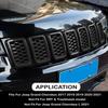 For Jeep Grand Cherokee 2017 2018 2019 2020 2025 Front Bumper Grille Honeycomb Mesh Grill Cover Trim Decor