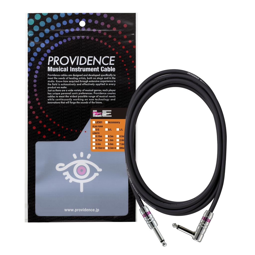Providence LE501 Shielded Plug Black Cable, 2m, S/L (Straight/L-shaped),