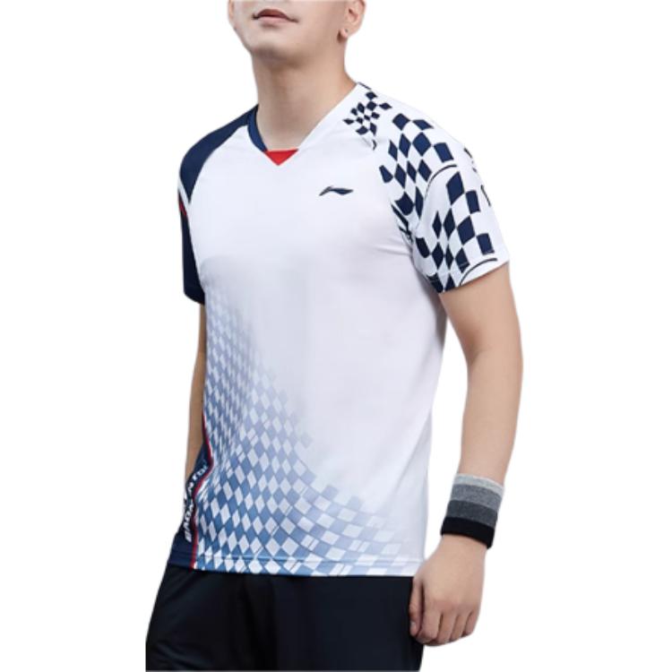 Мужская майка для бадминтона Li Ning Белая AAYS625-1