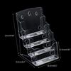 Acrylic Brochures Holder Clear Literature Organizers Stand, Brochures Pamphlets Display Stand for Wall Mount Countertop