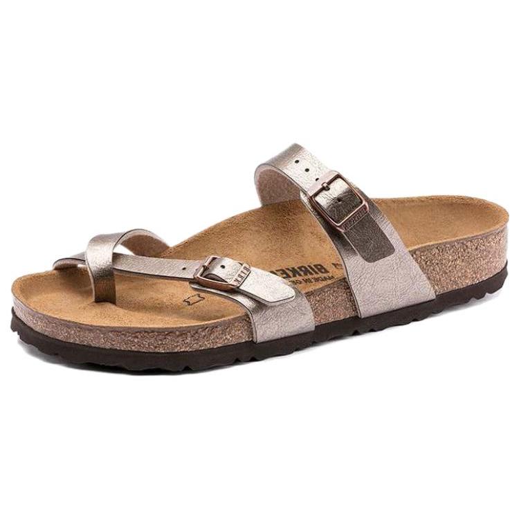 Birkenstock Женские шлепанцы Mayari Pu, коричневые, узкие 1016409