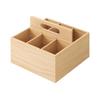 MUJI Деревянный x x 44310236 Ящик для инструментов, Прибл.. Ш16,8 Г16,8 В12,6 см,