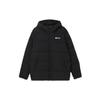 Letter Casual Warm Hooded Short Waterproof Down Jacket Men Jacket Basic-Black 952347918-3