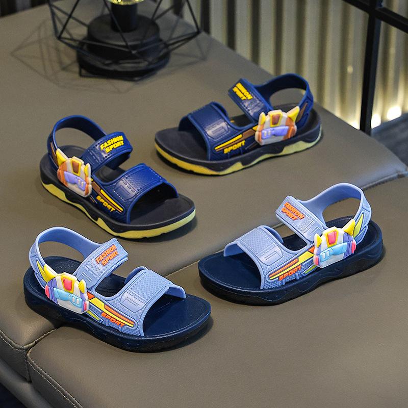 2026New Summer Children's Mech Sandals Soft-soled non-slip boys' baby sports beach shoes Direct Supply