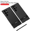 Чехол для мобильного телефона Samsung S24ultra Однотонный кожаный Полностью закрывающий Ультратонкий S24p Вырез под камеру Триумфальная подставка Защитный чехол