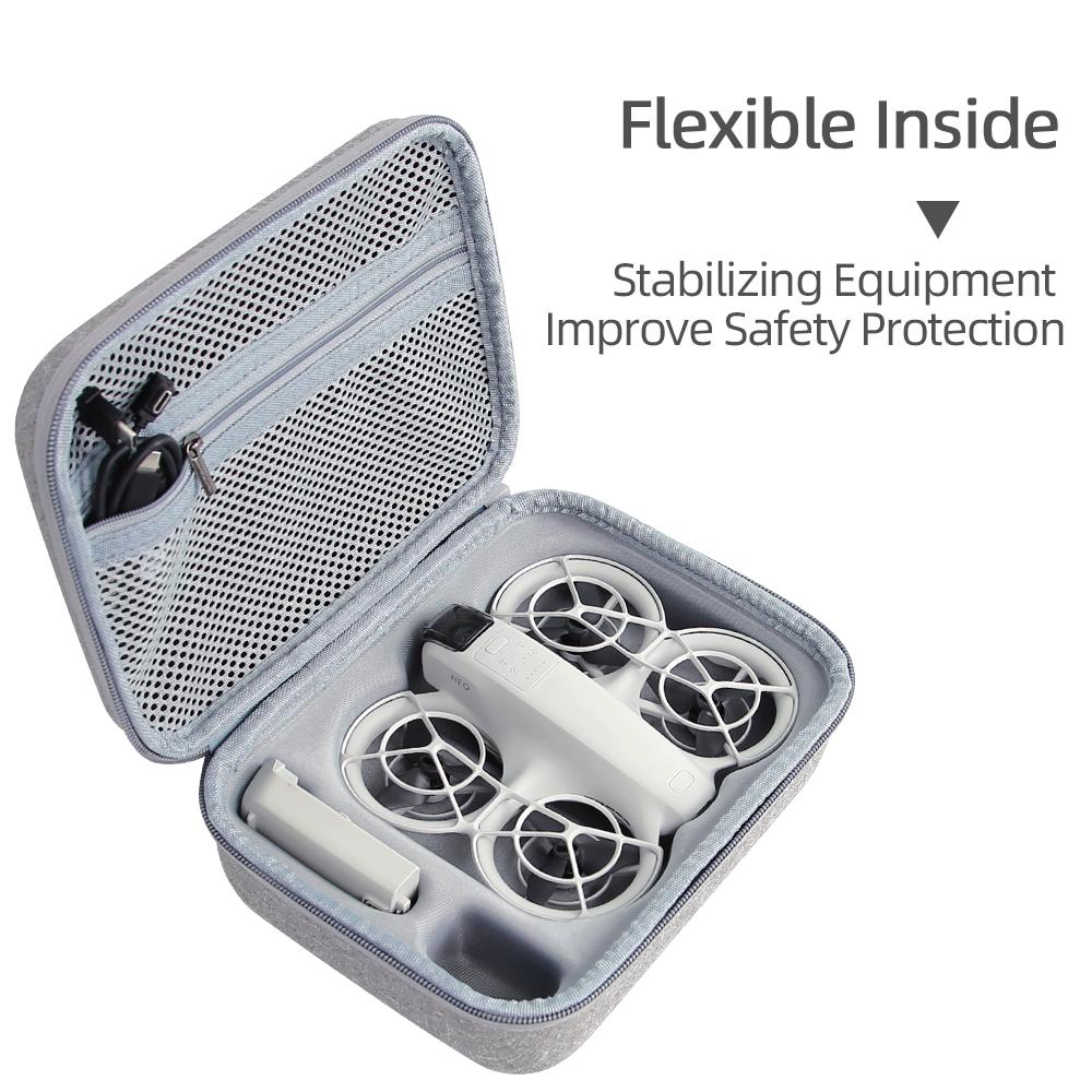 For DJI NEO Drone Carrying Case - Portable Protective Hardshell Storage Bag with Zipper Closure for DJI NEO - Waterproof