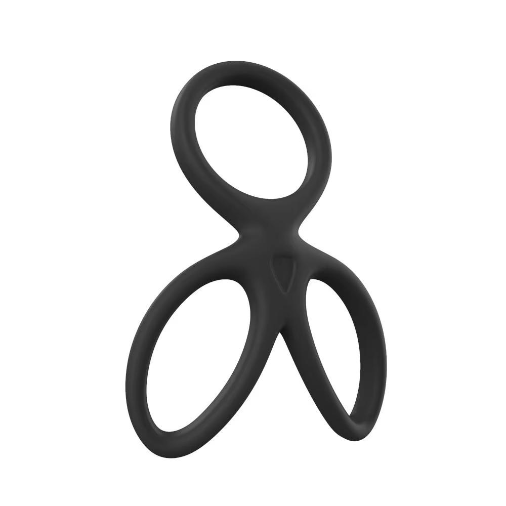 SM Penis Sleeve Cock Rings Silicone Ball Stretcher TPE Penis Ring for Men Sex Toys Reusable Delay Ejaculation Semen Lock Rings