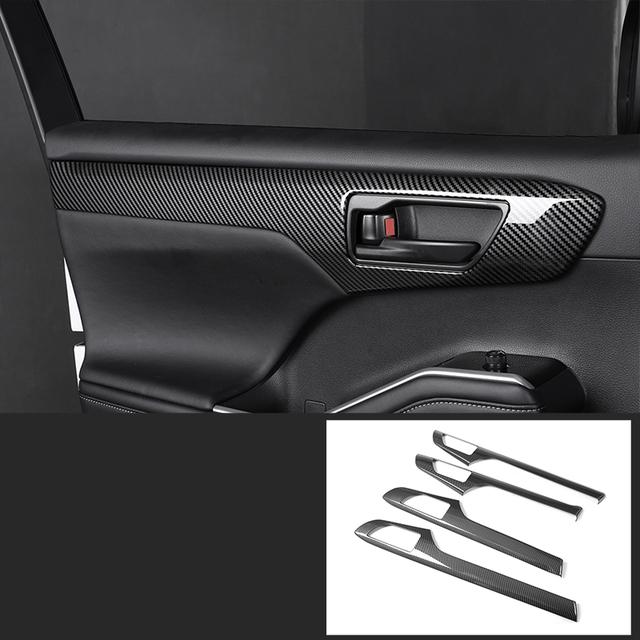 Для Toyota Highlander XU70 Refit 2022 автомобильные внутренние молдинги из углеродного волокна, крышка панели передач, аксессуары для рамки