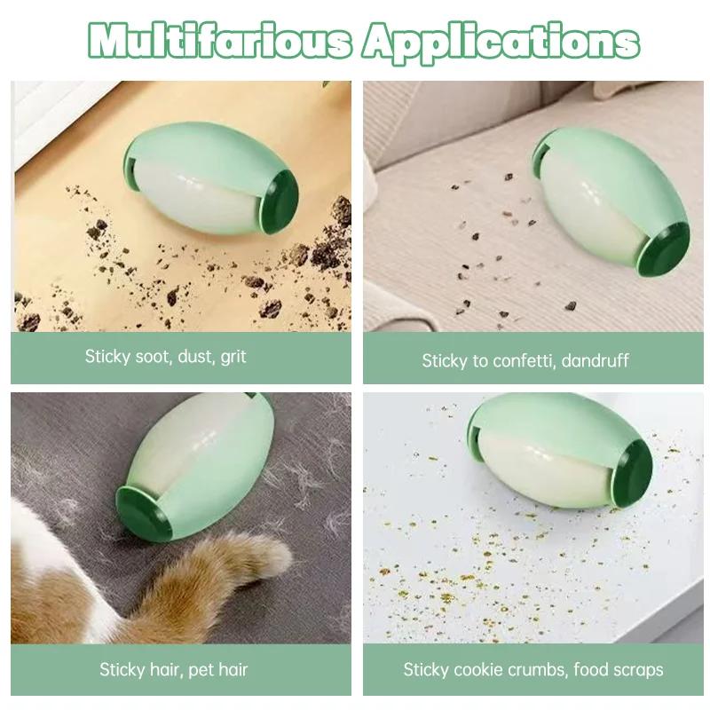 Многоразовый моющийся ролик для удаления ворса с сильной липкостью, машина для приклеивания волос к одежде, средство для удаления шерсти домашних животных, щетка для удаления пыли