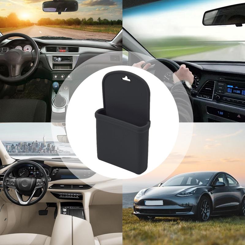 Сумка-органайзер для автомобиля на приборную панель, чехол-бокс-органайзер для автомобиля, износостойкий силикон, держатель для очков и телефона, сумка для мобильного телефона, хранение в автомобиле