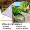 2D Waterfall Lake Backdrop for Photography & Live Streaming