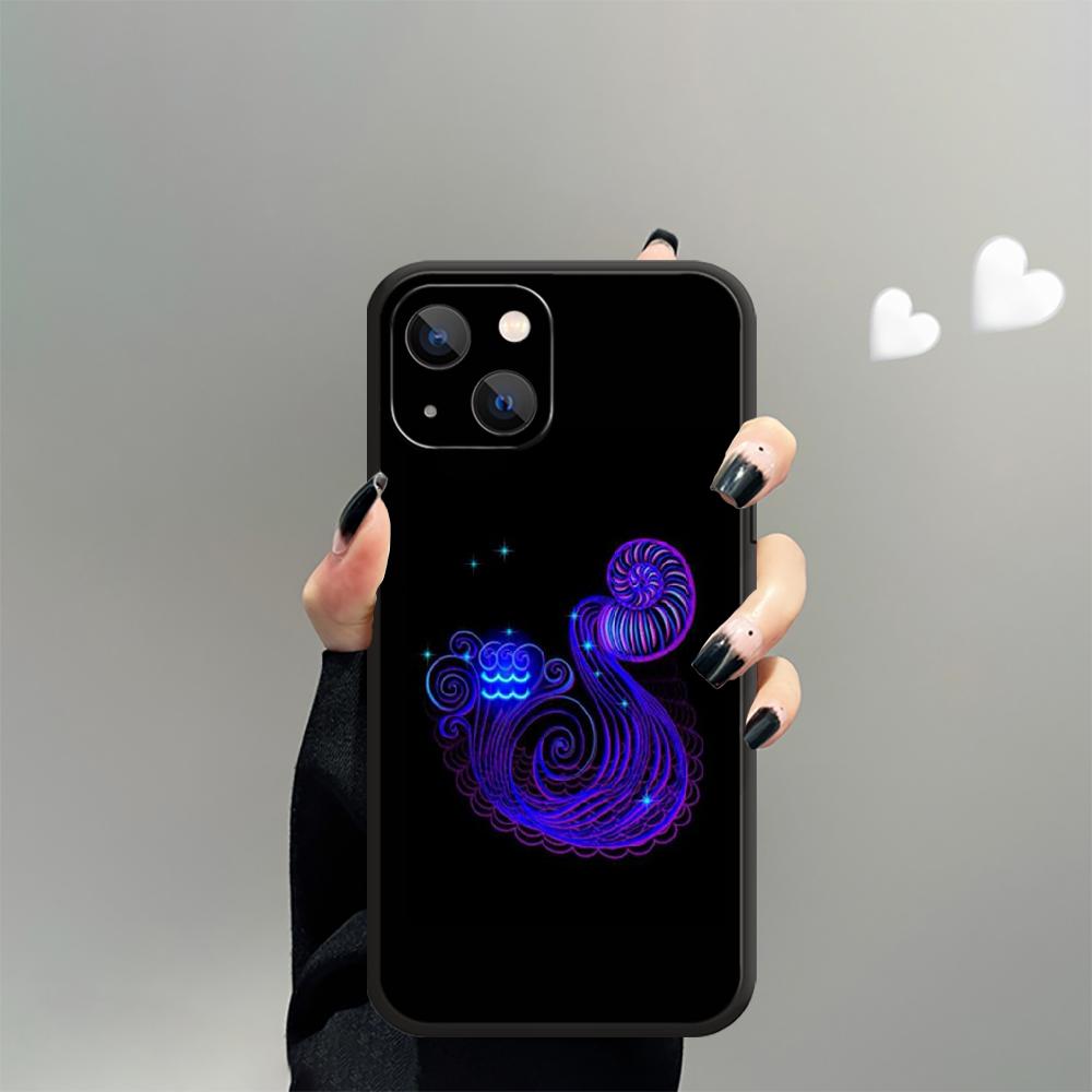 Constellations Zodiac Phone Case For iPhone Samsung Galaxy Redmi Xiaomi Note S A 16 15 14 13 12 11 20 21 22 23 53 54 Pro Plus Ultra Silicone Cover