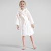 Drizzle Kids' Pure Cotton Hooded Quick-Dry Waffle Bathrobe