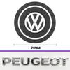 Car Auto Water Cup Slot Non-Slip Mat Accessories Keychain For VW Golf Amarok T5 Phaeton Teramont ID3 Tiguan T-Cross Passat Magot