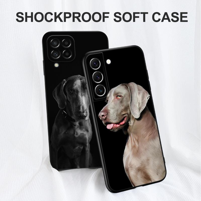 Черный ТПУ чехол для Samsung Galaxy F23 M12 M22 M23 M32 4G M52 5G M30S M21 веймаранер