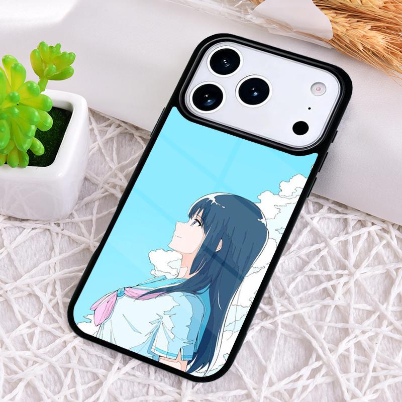 Чехол для телефона в японском стиле с аниме-девушкой для iPhone 17 Air 16 15 11 12 14 13 Pro Max Ударопрочный чехол