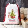 Personalised Stocking Santa Sack Kid Boy Girl Merry Christmas Eve Box Special Delivery Baby 1st First Xmas Gift Toy Bag Children