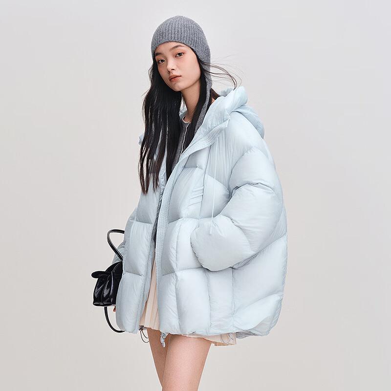 LEDING Women's Puffy Hooded Down Jacket