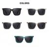 New Milky White Frame Polarized Sunglasses Fashion Sunglasses Female TR Large Frame Polarized Sunglasses