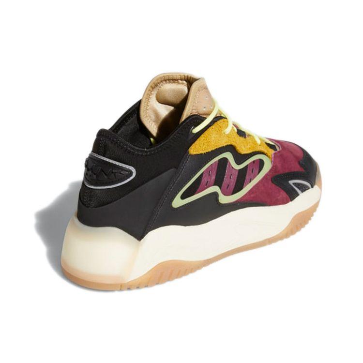 Adidas Originals Streetball 2.0 Сетка Кожа Удобные Универсальные Прочные Мид-топ Повседневные Кроссовки Мужские кроссовки Черный Красный Желтый G54886