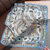 Classic Paisley Printed Bandana Scarf Luxury Soft Satin Stylish Versatile Neck Scarf For Women Hairbands Headscarf