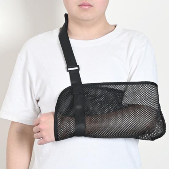 Yousheng Arm Sling Abrasion Resistant Adjustable Hollow Out Mesh Breathable Wide Shoulder Strap Support Less Stress Medical Shoulder Stabilizer