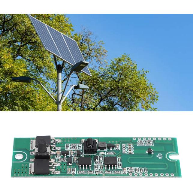 3.2/3.7V Solar Lamp Circuit Board, 3.7V Lithium & 3.2V LFP Solar Controller Board, Human Sensor Induction & Light Control Sensor