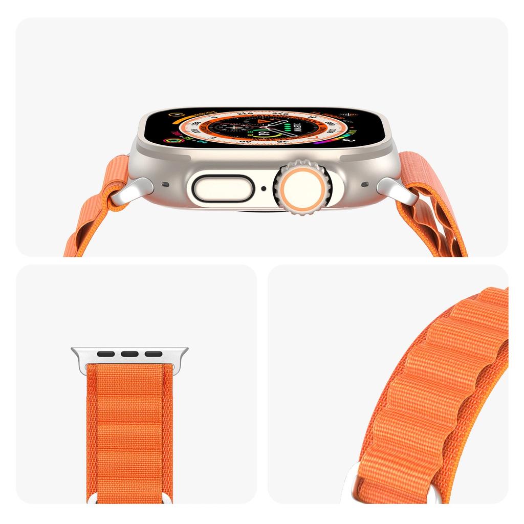 Sport Strap With Buckle For Apple Watch 8/7/6/Se/5/4/3/2/1 (41, 40, 38mm) Dux Ducis Strap Gs Version - Orange