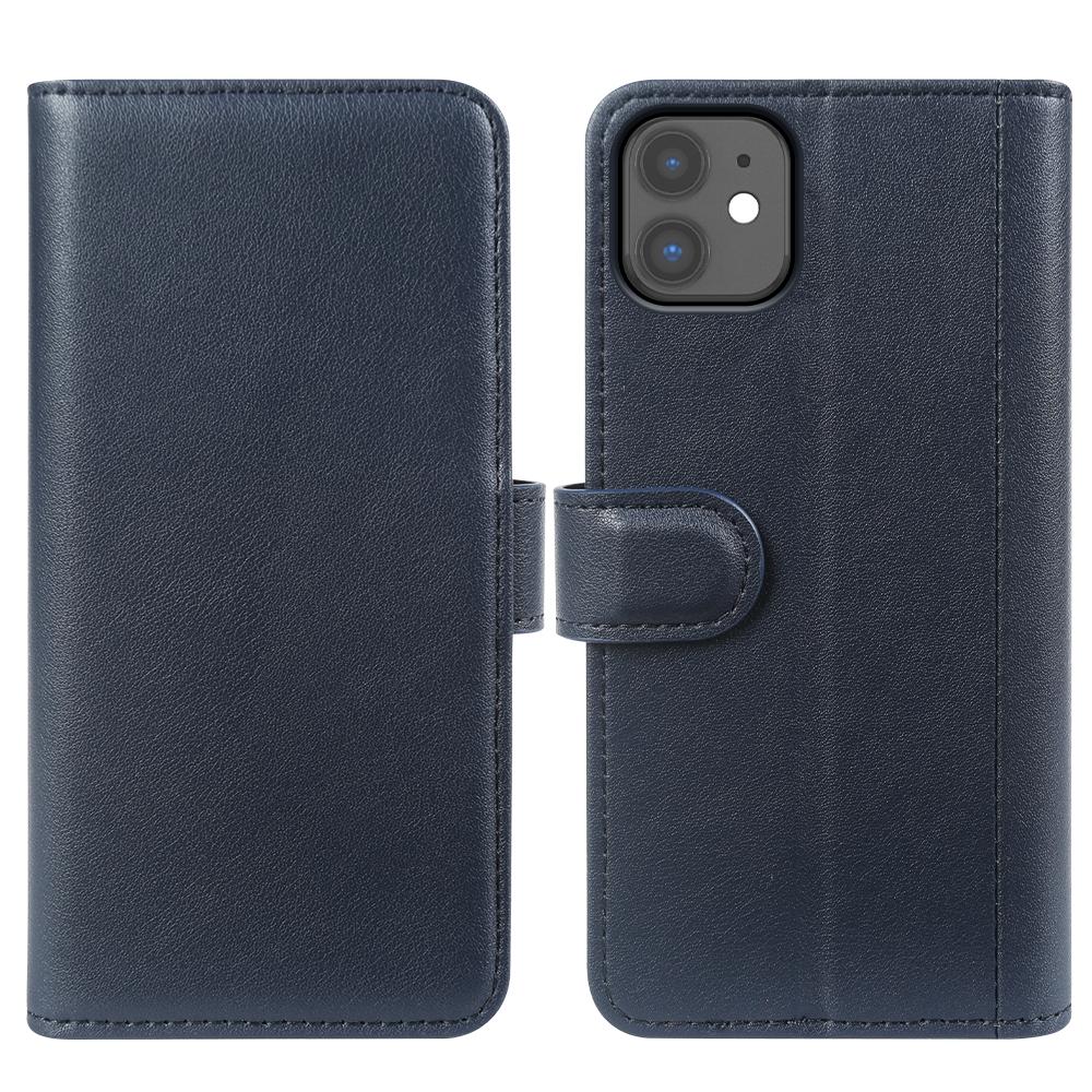 For iPhone 11 Phone Cases Genuine Split Leather Wallet Mobile Cover Stand