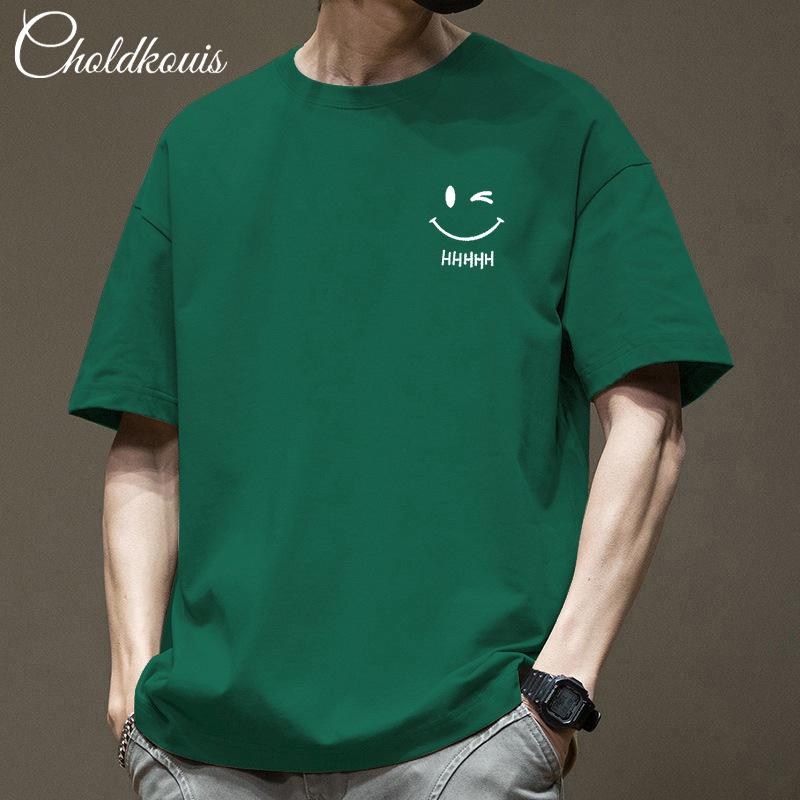 Хлопковая футболка с коротким рукавом для мужчин и женщин, мужская футболка с полурукавом и круглым вырезом