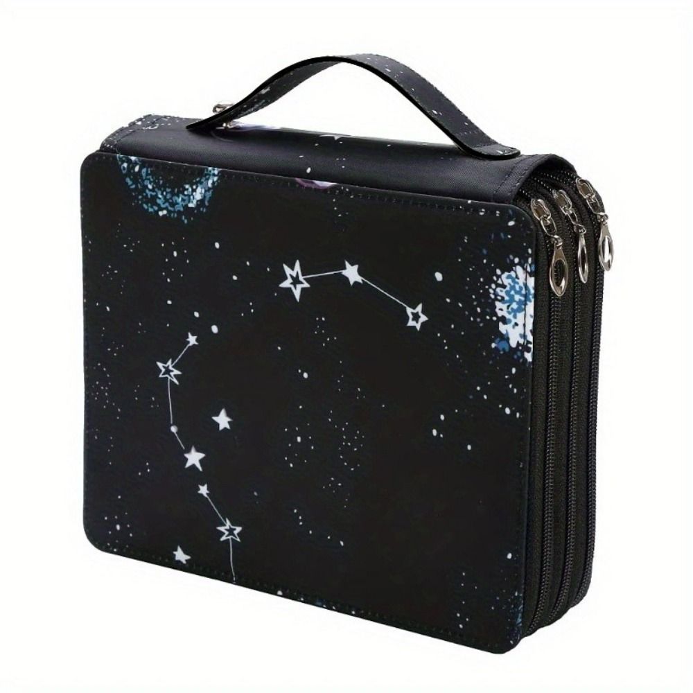 Small Flower Pattern Marker Storage Bag Fabric Drawing Brush Pencil Bag Student Pen Bag Gifts