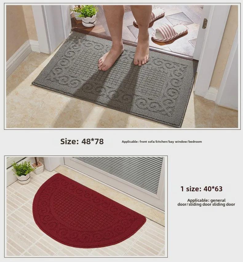 Противоскользящие полукруглые коврики для входа, ванной комнаты и ног с индивидуальным логотипом