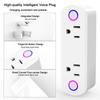 2 In 1 Smart Plug Socket Wireless Dual Power Socket with APP and Voice Control Timing Switch