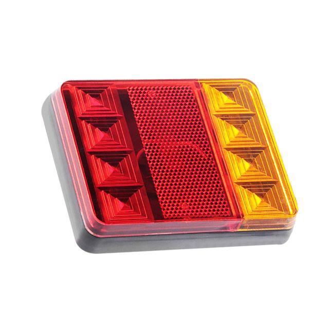 Водонепроницаемый 8 светодиодный задний фонарь автомобиля, задние фонари, пара лодочных прицепов, 12 В, задние детали для прицепа, грузовика, автомобильное освещение, водонепроницаемое IP65