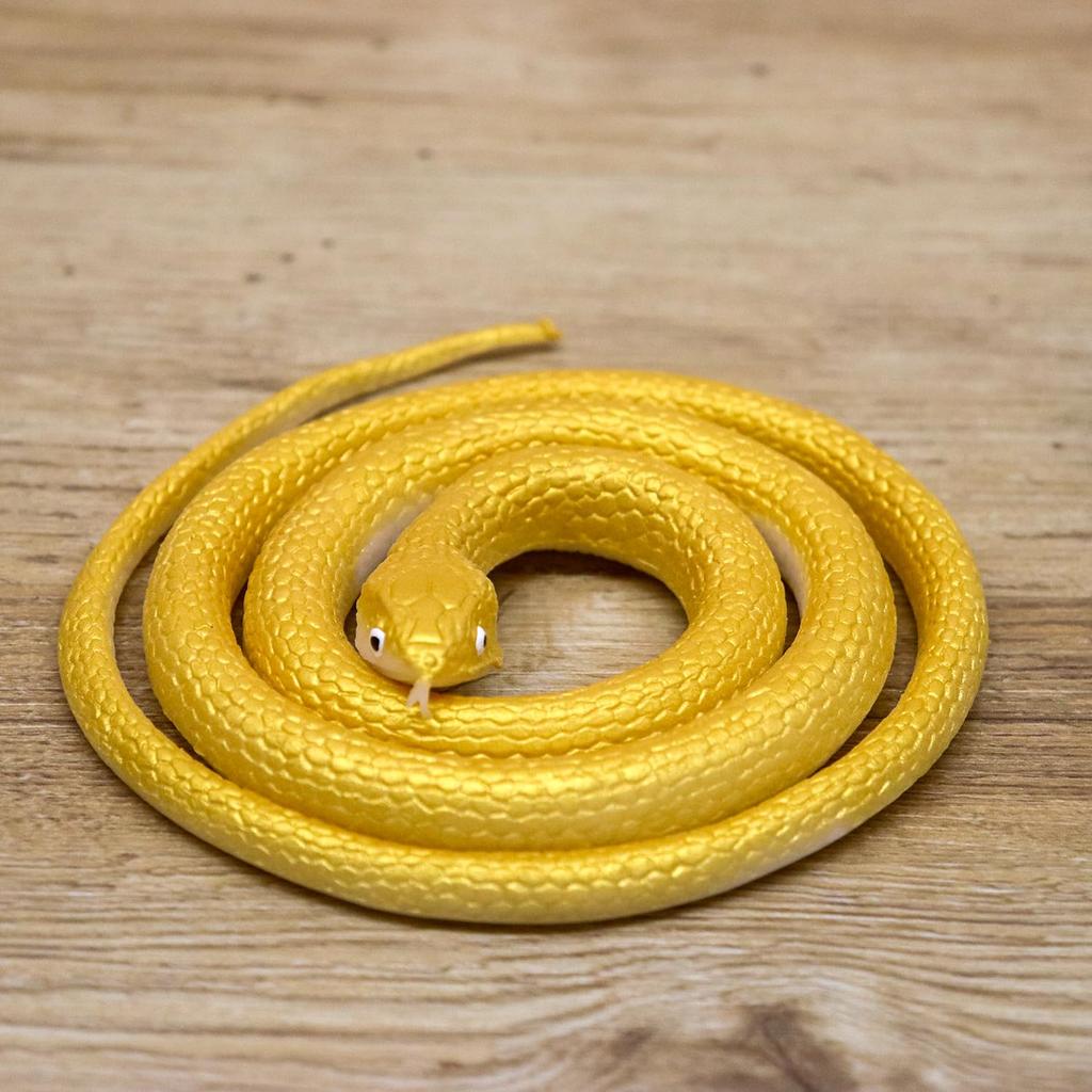 Castle Enterprises Good Luck Golden Snakes, Set of 10 [Japanese Souvenirs, Festivals, Events, Children's Parties, Street Stalls, and Fairs]